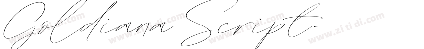 Goldiana Script字体转换